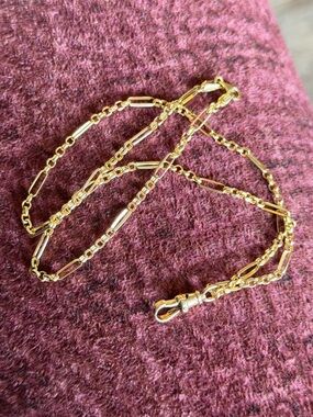 14k gold chain and dog clip